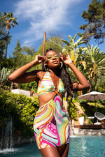 Load image into Gallery viewer, Lumière Short Chiffon Halter Dress

