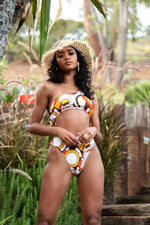 Load image into Gallery viewer, L&#39;Amour Yellow and Brown One Piece
