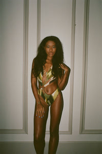 Green Fusion Ring Swimsuit