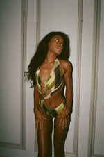 Load image into Gallery viewer, Green Fusion Ring Swimsuit
