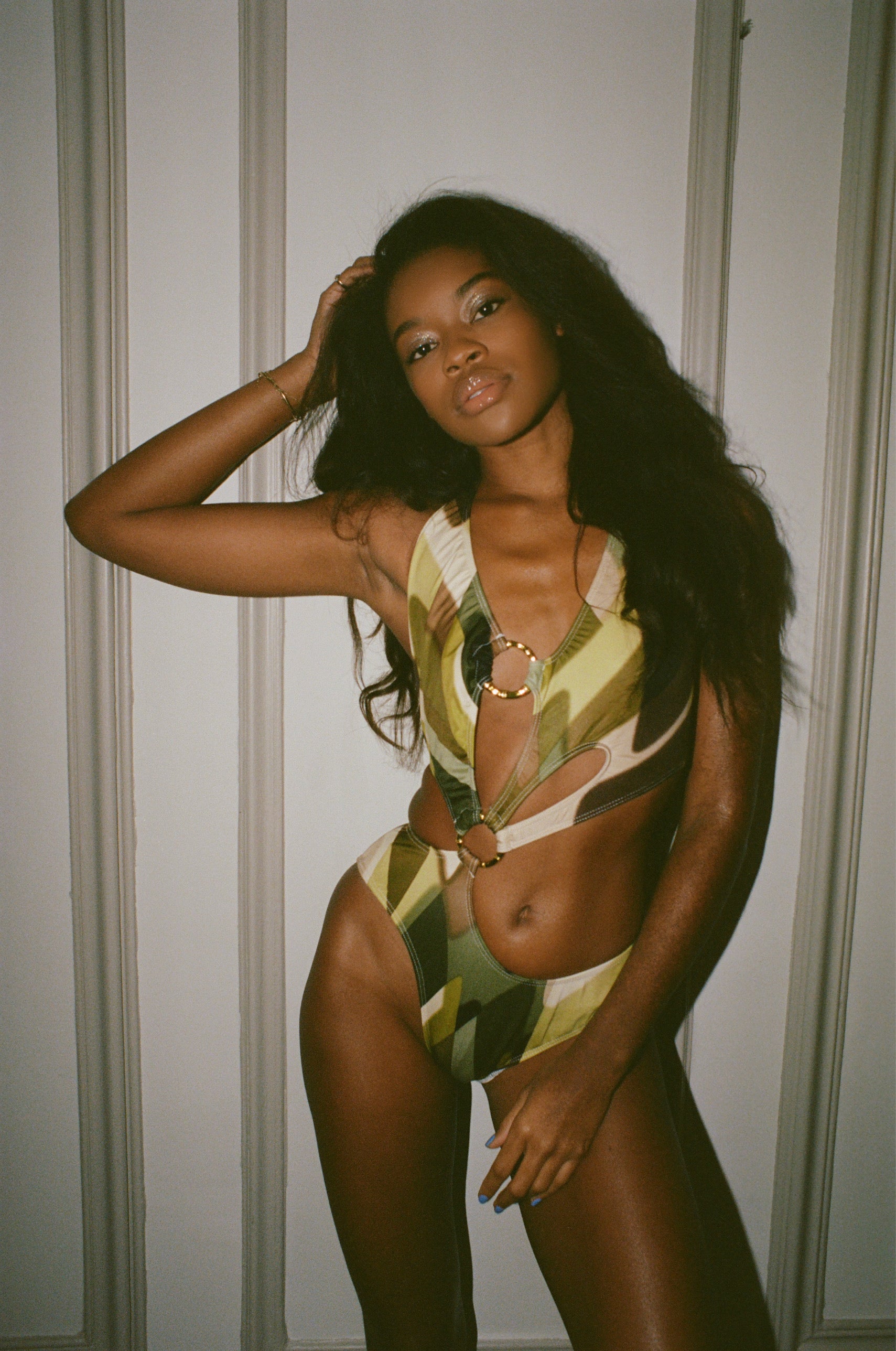 Green Fusion Ring Swimsuit